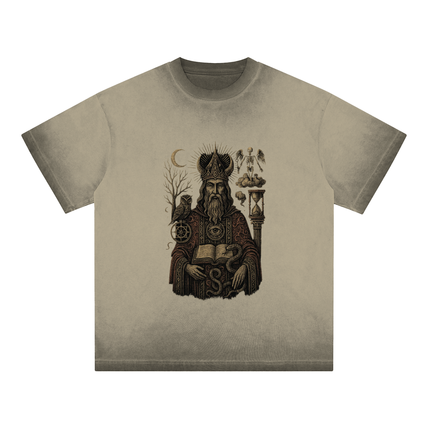 The Hierophant – Vintage Oversized Graphic Tee