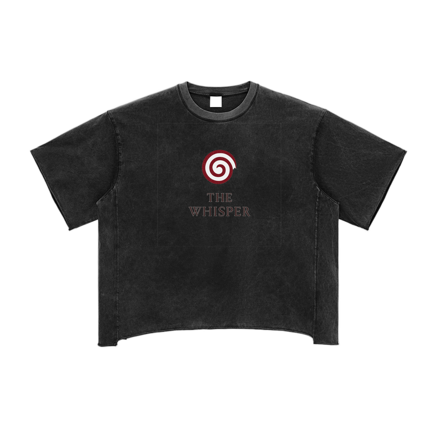 Mystic Spiral Eye 100% cotton graphic tee with bold chest design, black