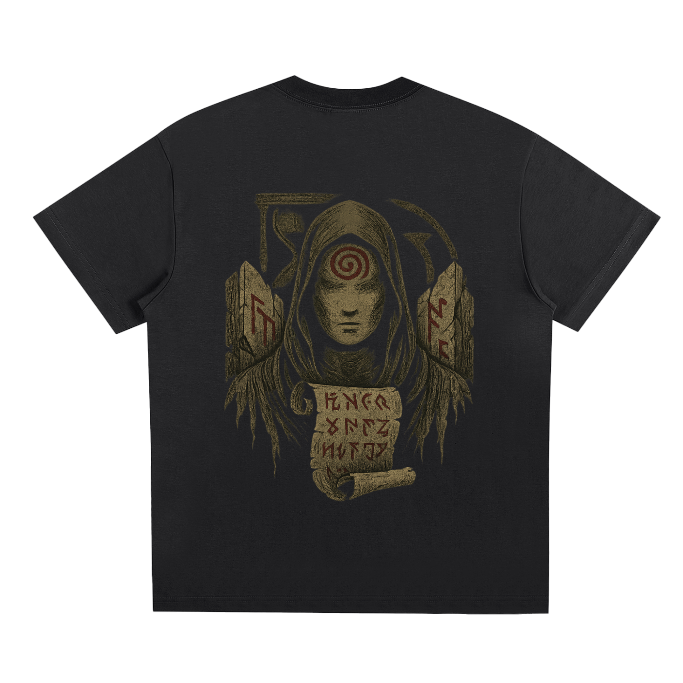 Back of limited edition Sorona® streetwear t-shirt design, black