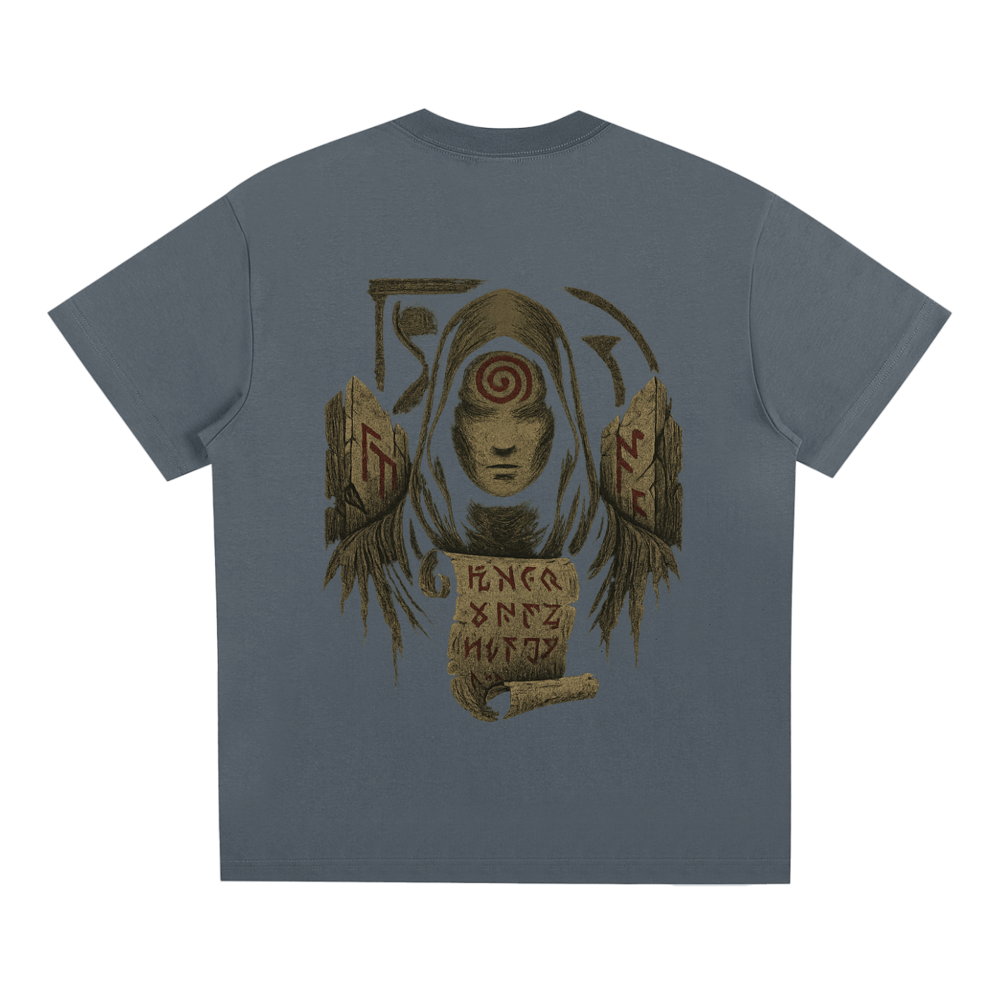 Back of limited edition Sorona® streetwear t-shirt design, dark gray