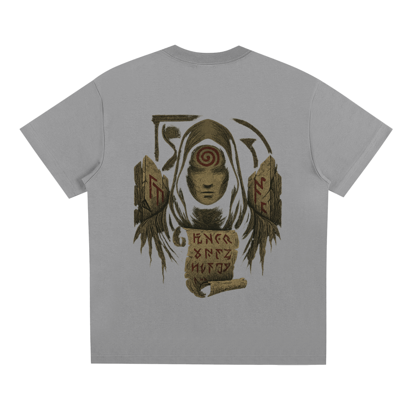 Back of limited edition Sorona® streetwear t-shirt design, gray