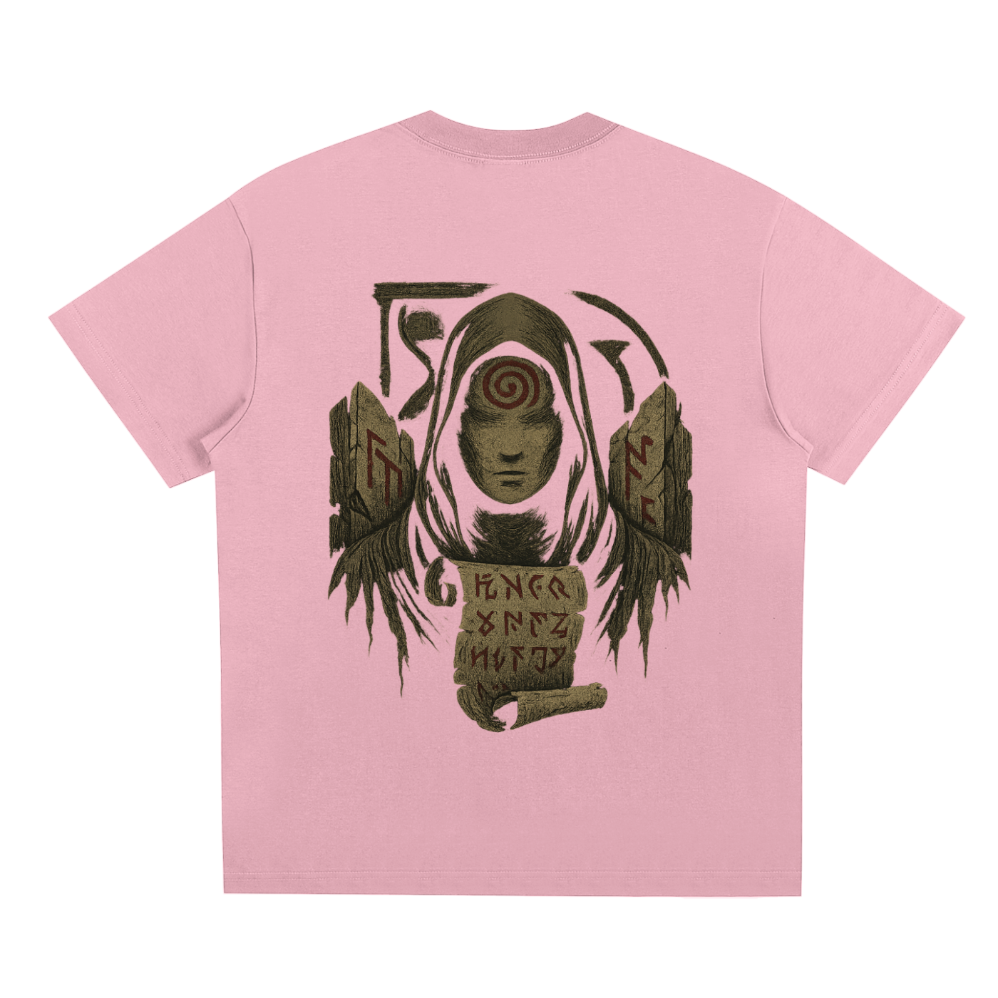 Back of limited edition Sorona® streetwear t-shirt design, pink