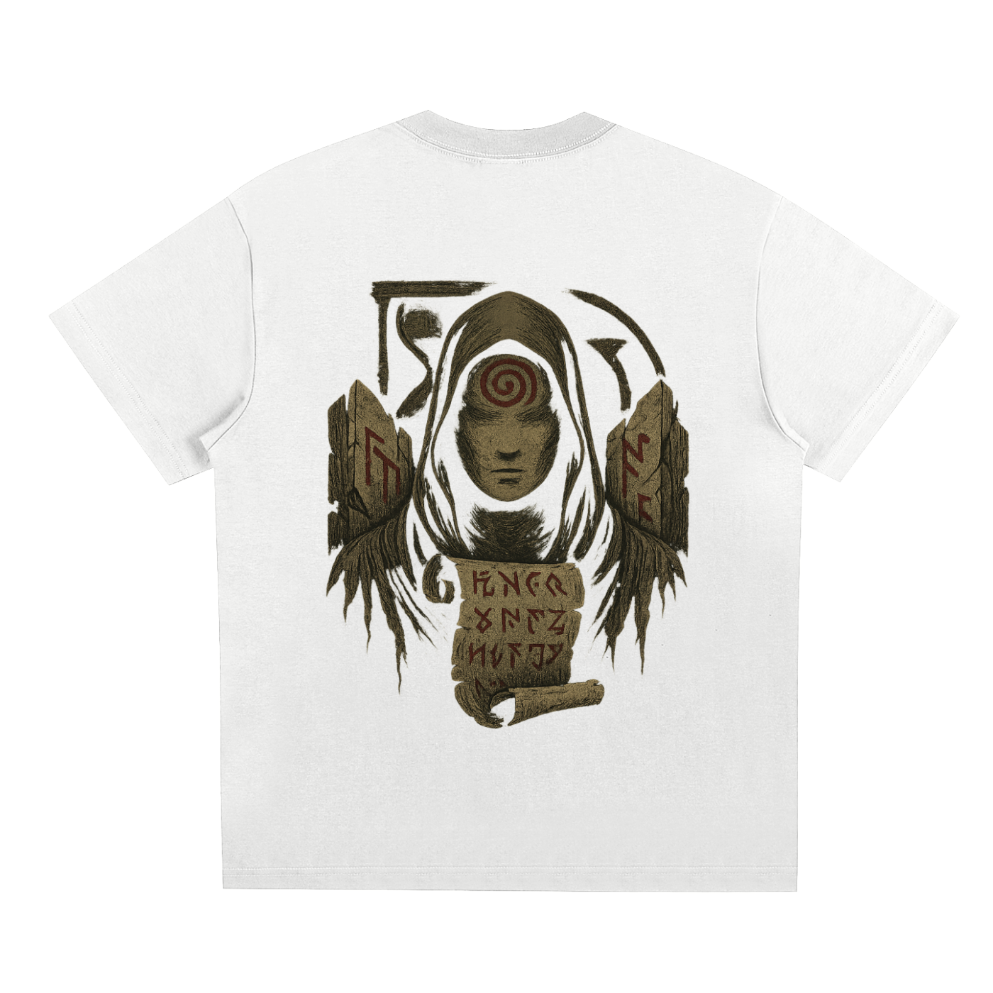Back of limited edition Sorona® streetwear t-shirt design, white