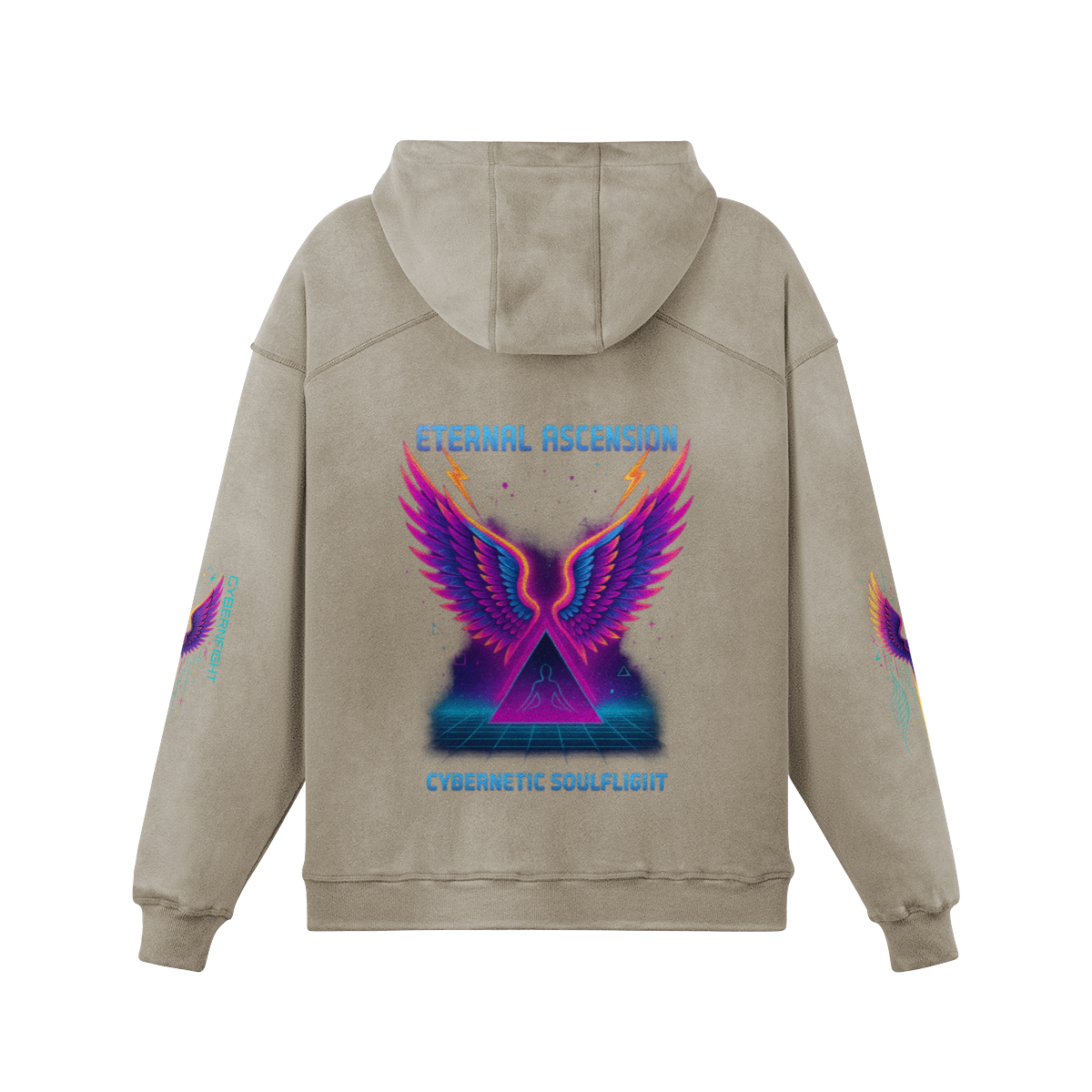 NeoSeraph Khaki 100% Cotton Oversize Hoodie