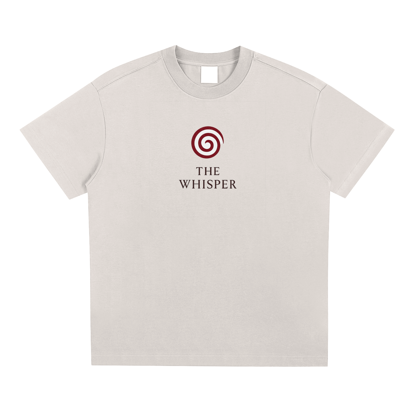 Mystic Spiral Eye unisex graphic tee with streetwear design, apricot