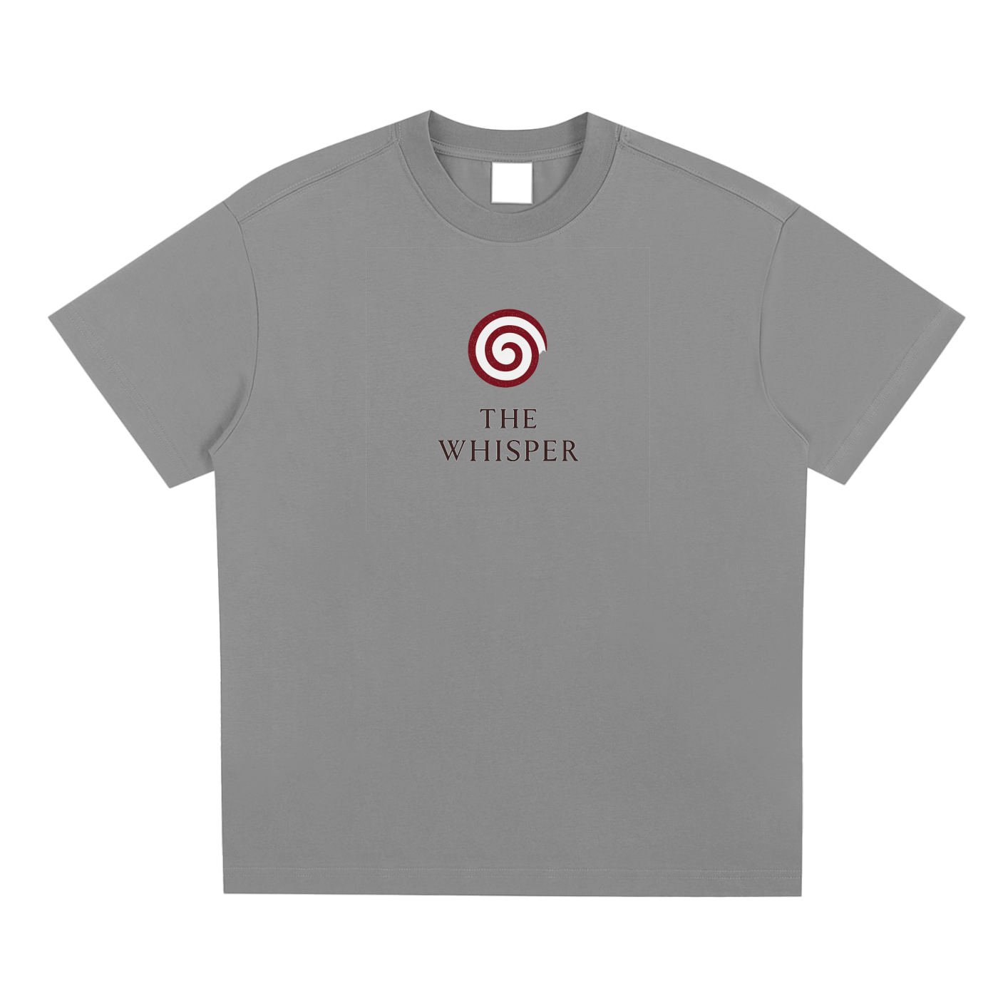 Mystic Spiral Eye unisex graphic tee with streetwear design, gray