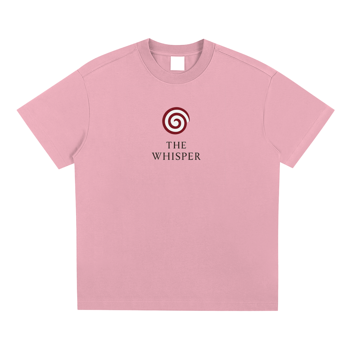 Mystic Spiral Eye unisex graphic tee with streetwear design, pink