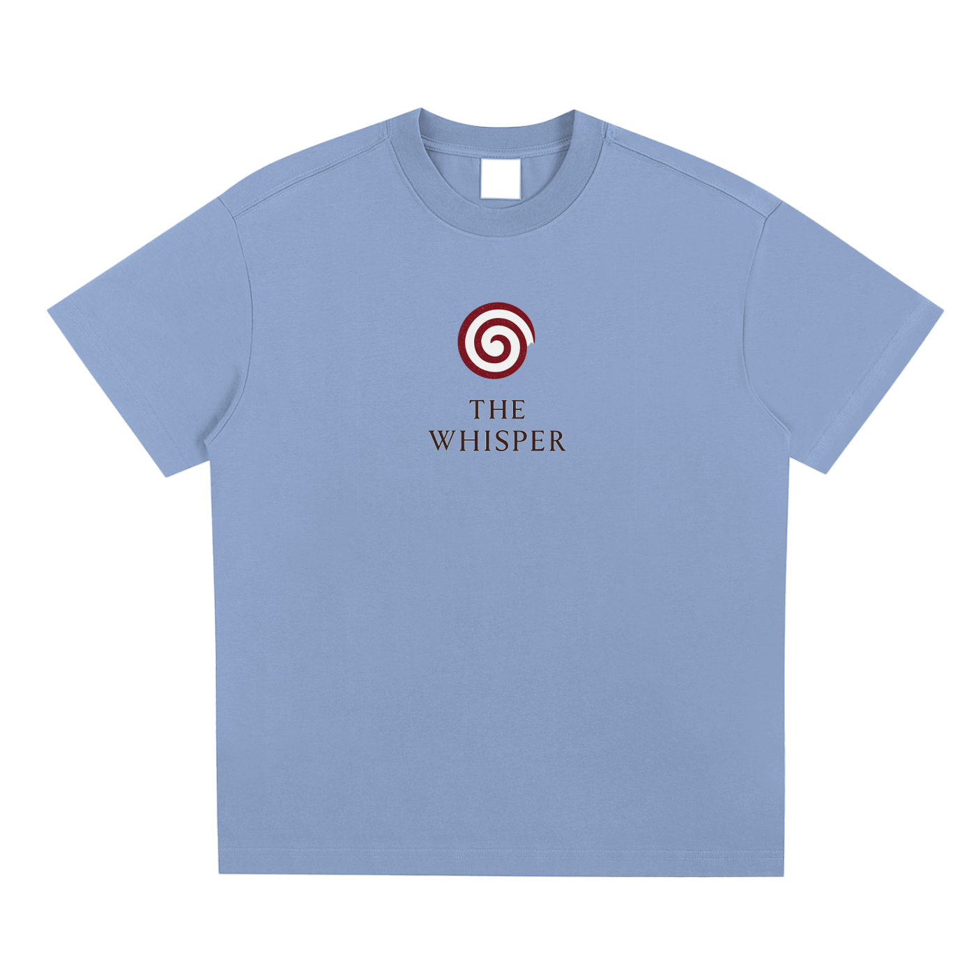 Mystic Spiral Eye unisex graphic tee with streetwear design, sky blue