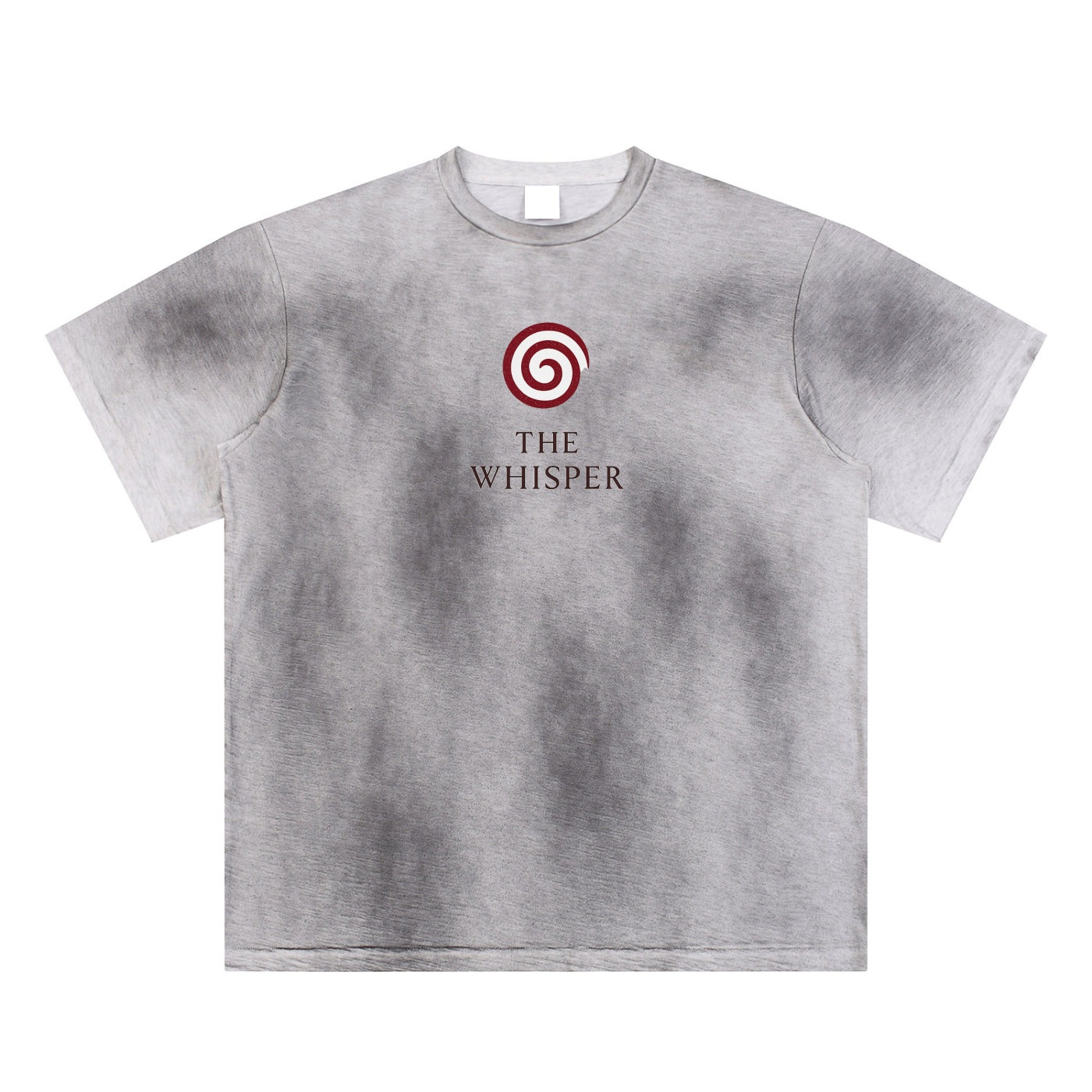 Lightweight cotton graphic tee with Spiral Eye print, unisex fit, black
