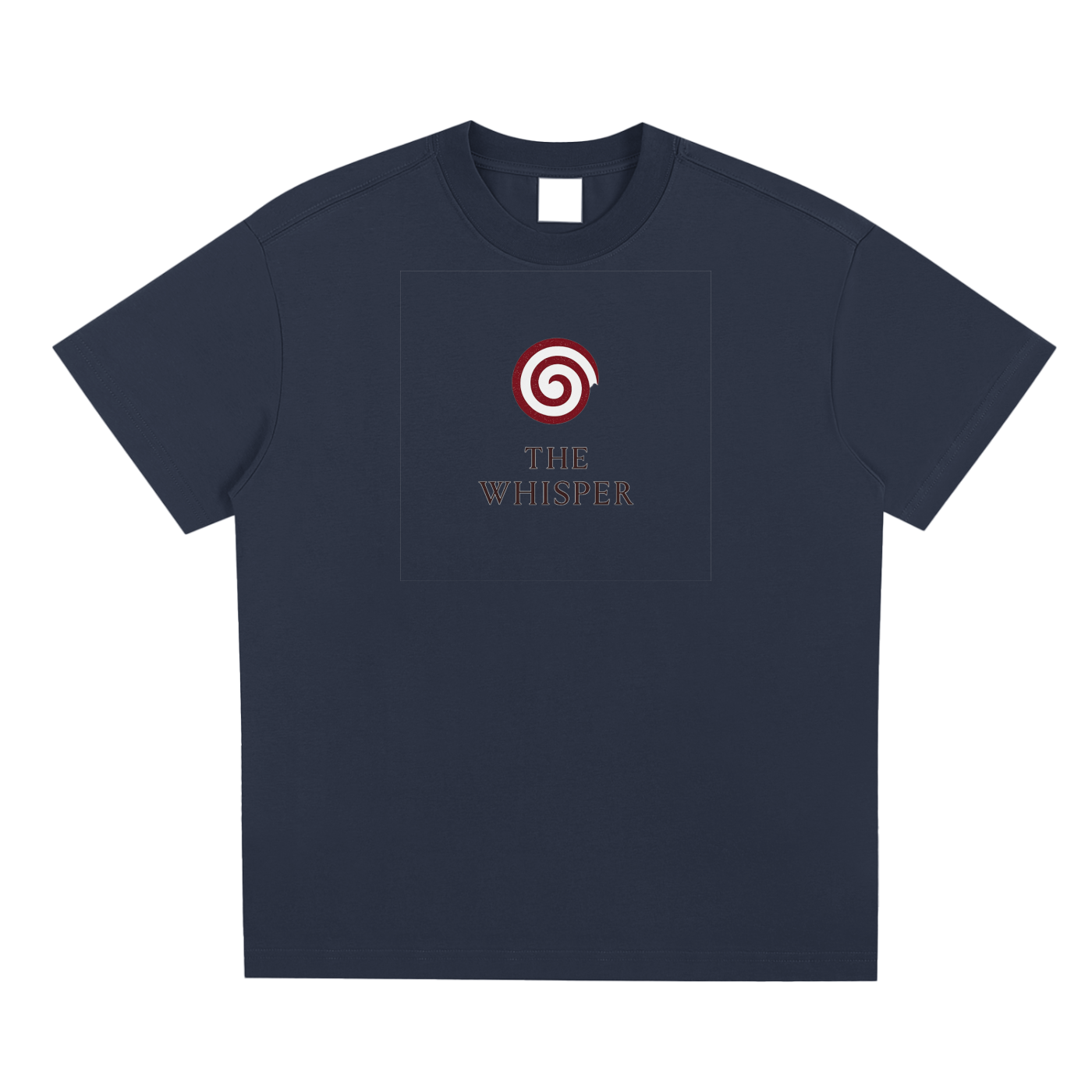 Mystic Spiral Eye unisex graphic tee with streetwear design, midnight blue