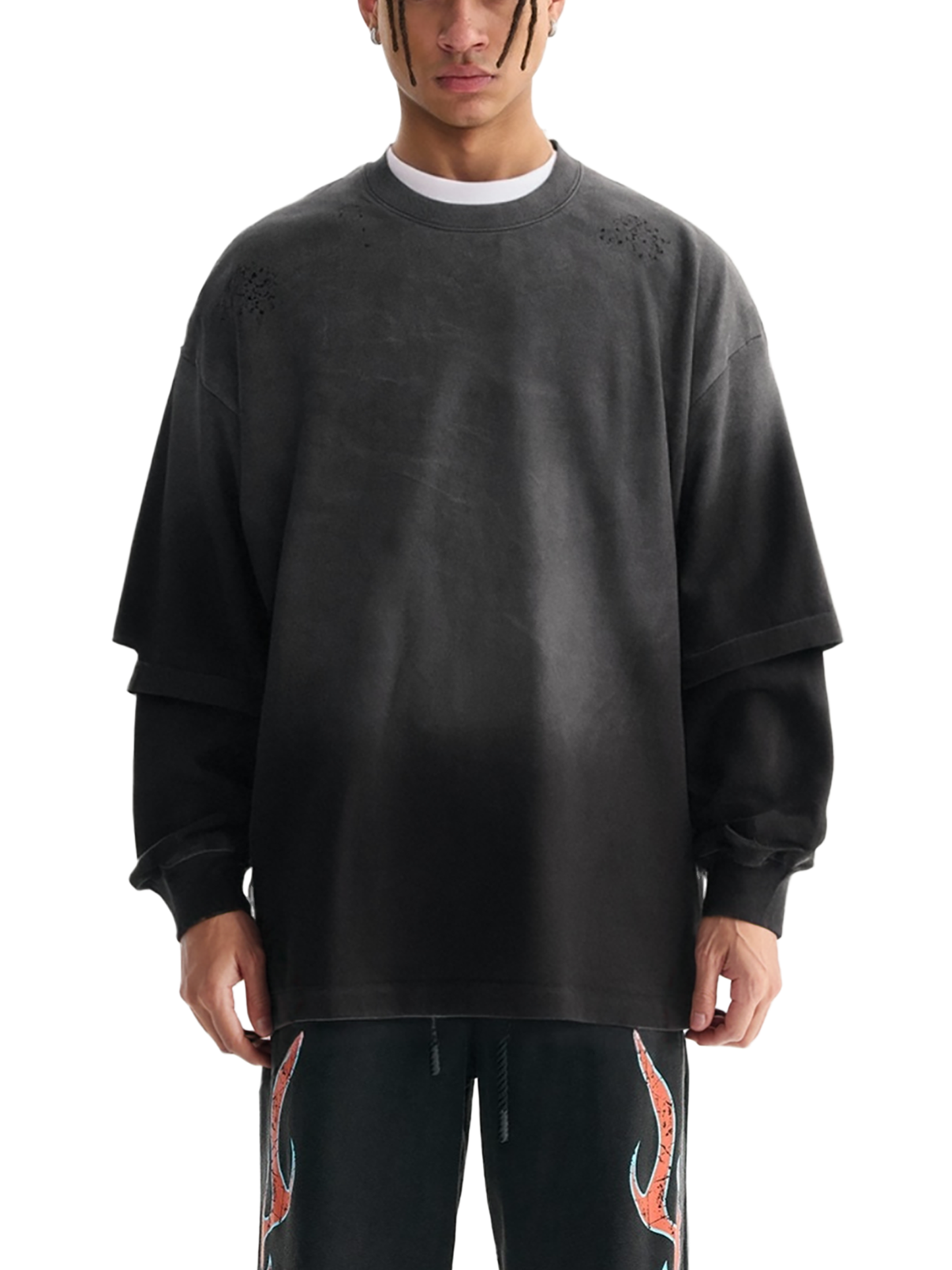 Mystic Spiral Eye Long Sleeve Tee – 100% Cotton Graphic Shirt for Men