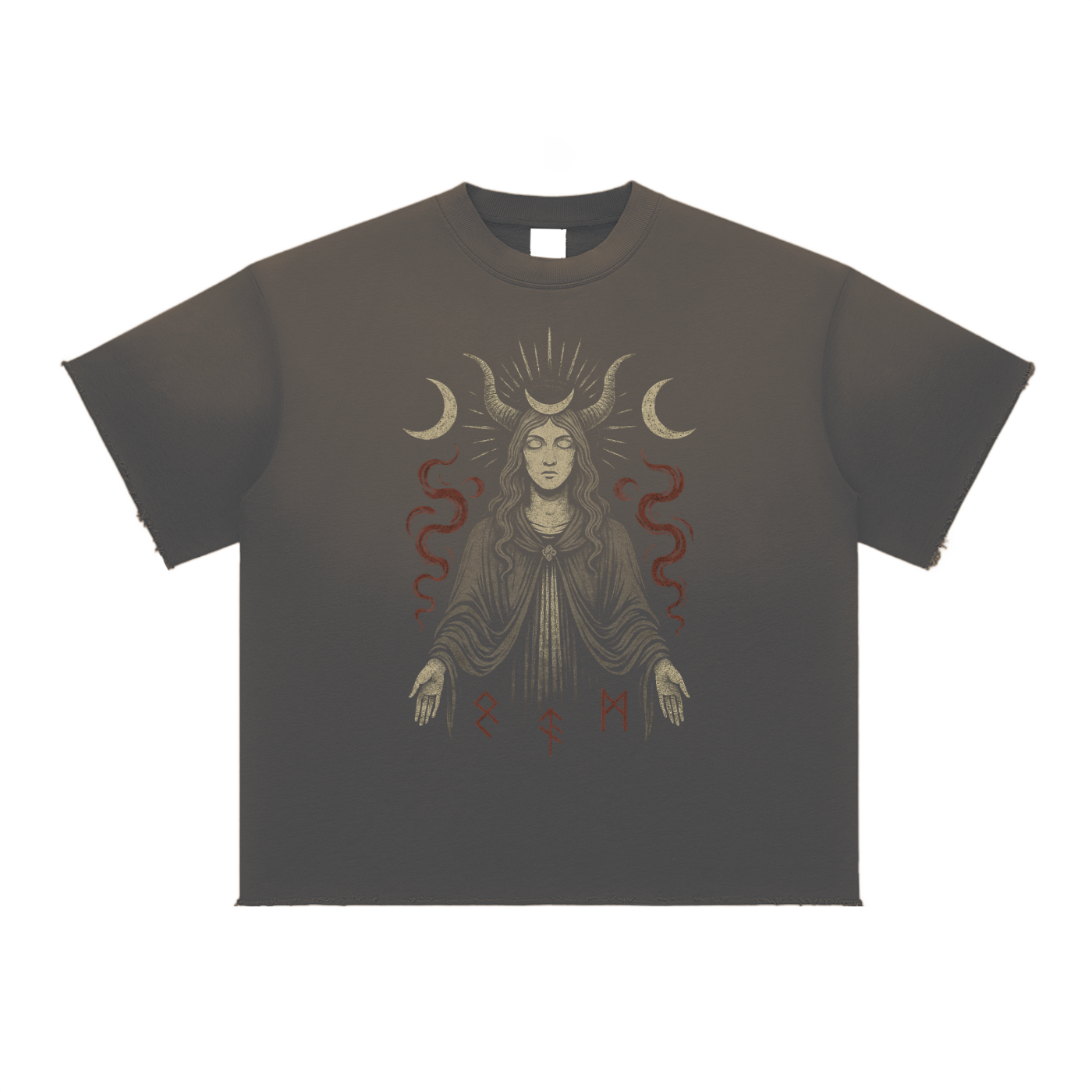 Veil – Thick Cotton Blend Graphic T-Shirt for Men | Handcrafted Oversized Streetwear