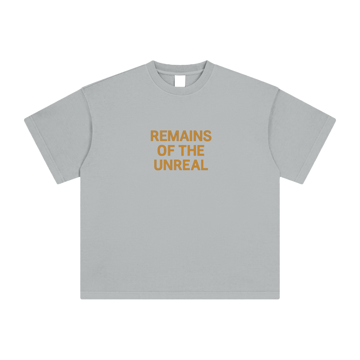 Light Gray loose fit graphic tee with minimal front and celestial design