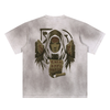 Mystic Spiral Eye design on breathable streetwear t-shirt, light gray
