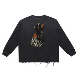 Descent – Graphic Sweatshirt, Crewneck, Mens Grunge Pullover