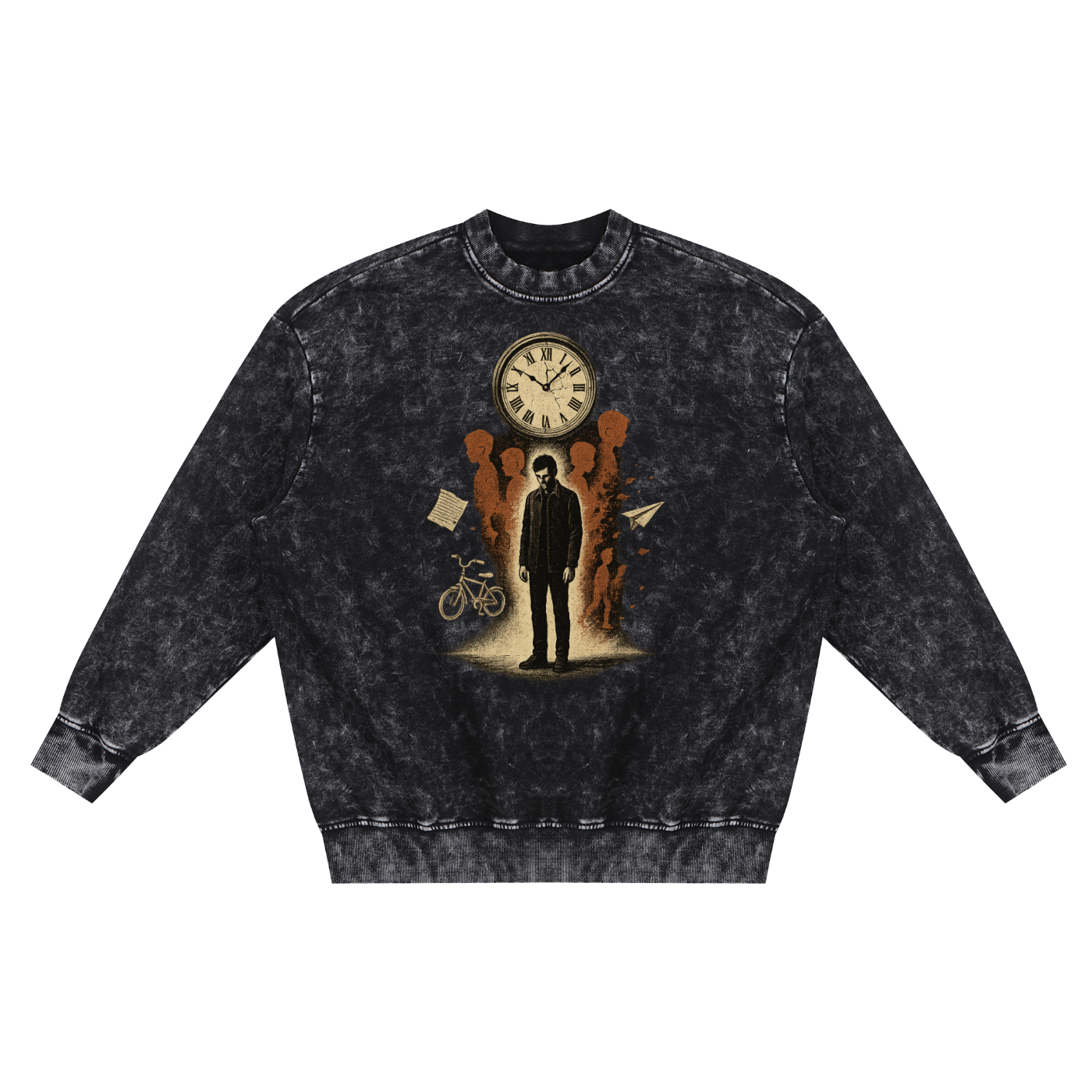 Echoes – Graphic Sweatshirt, Crewneck, Vintage Grunge Pullover