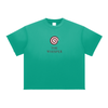 Mystic Spiral Eye heavyweight cotton blend graphic tee with chest print, green

