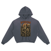 Wisdom Reaper Vintage Hoodie – Washed Black Cotton Streetwear Sweatshirt