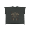 Feral Twin – Sleeveless Cropped Graphic T-Shirt for Men | Loose Fit Cotton Streetwear