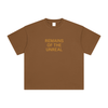 Coffee-toned front of the Cosmic Summoner tee – vintage washed look