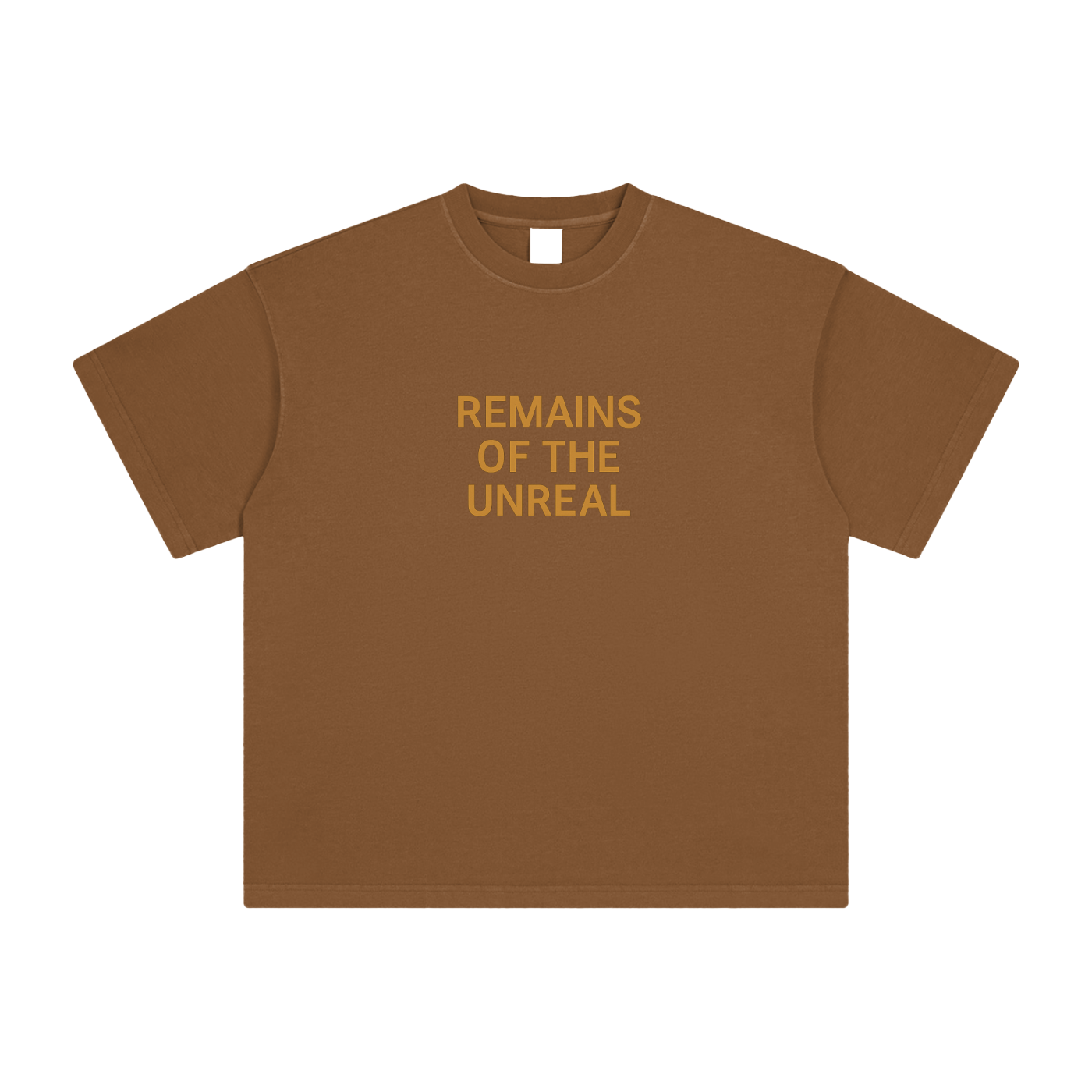 Coffee-toned front of the Cosmic Summoner tee – vintage washed look