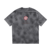 Mystic Spiral Eye graphic t-shirt in 270g cotton with chest print, dark gray