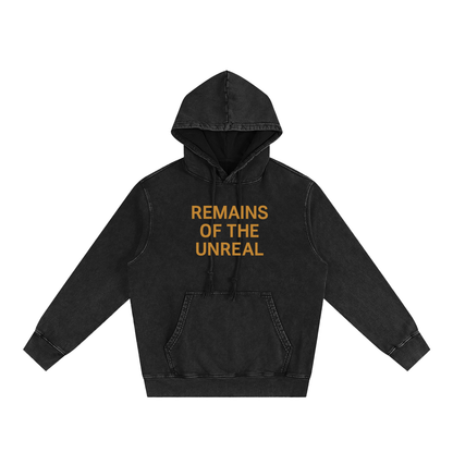  Front view of black Cosmic Summoner hoodie with mystical text graphic