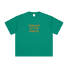 Classic green front side of unisex Cosmic Summoner tee