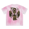Mystic Spiral Eye design on breathable streetwear t-shirt, pink
