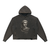 Vintage Washed Frayed-Hem Hoodie