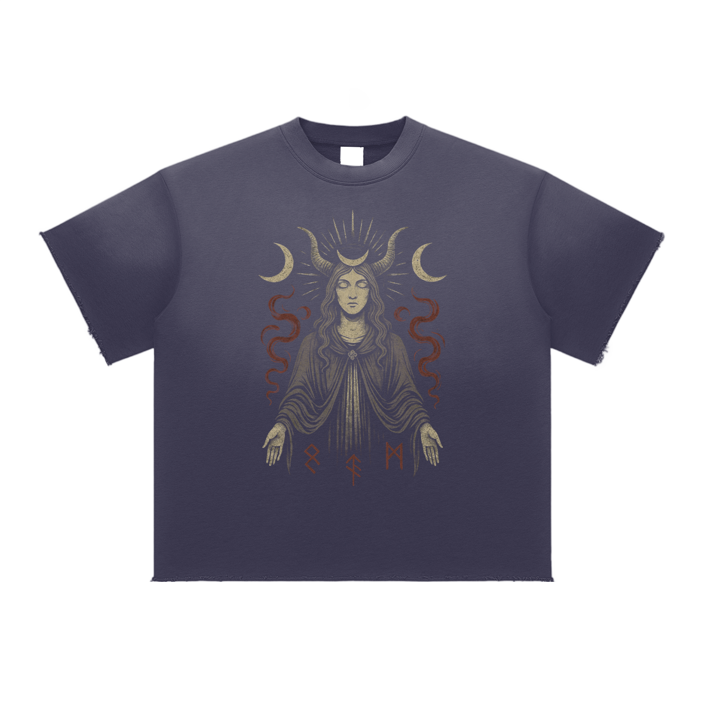 Veil – Thick Cotton Blend Graphic T-Shirt for Men | Handcrafted Oversized Streetwear