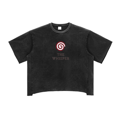 Mystic Spiral Eye 100% cotton graphic tee with bold chest design, black