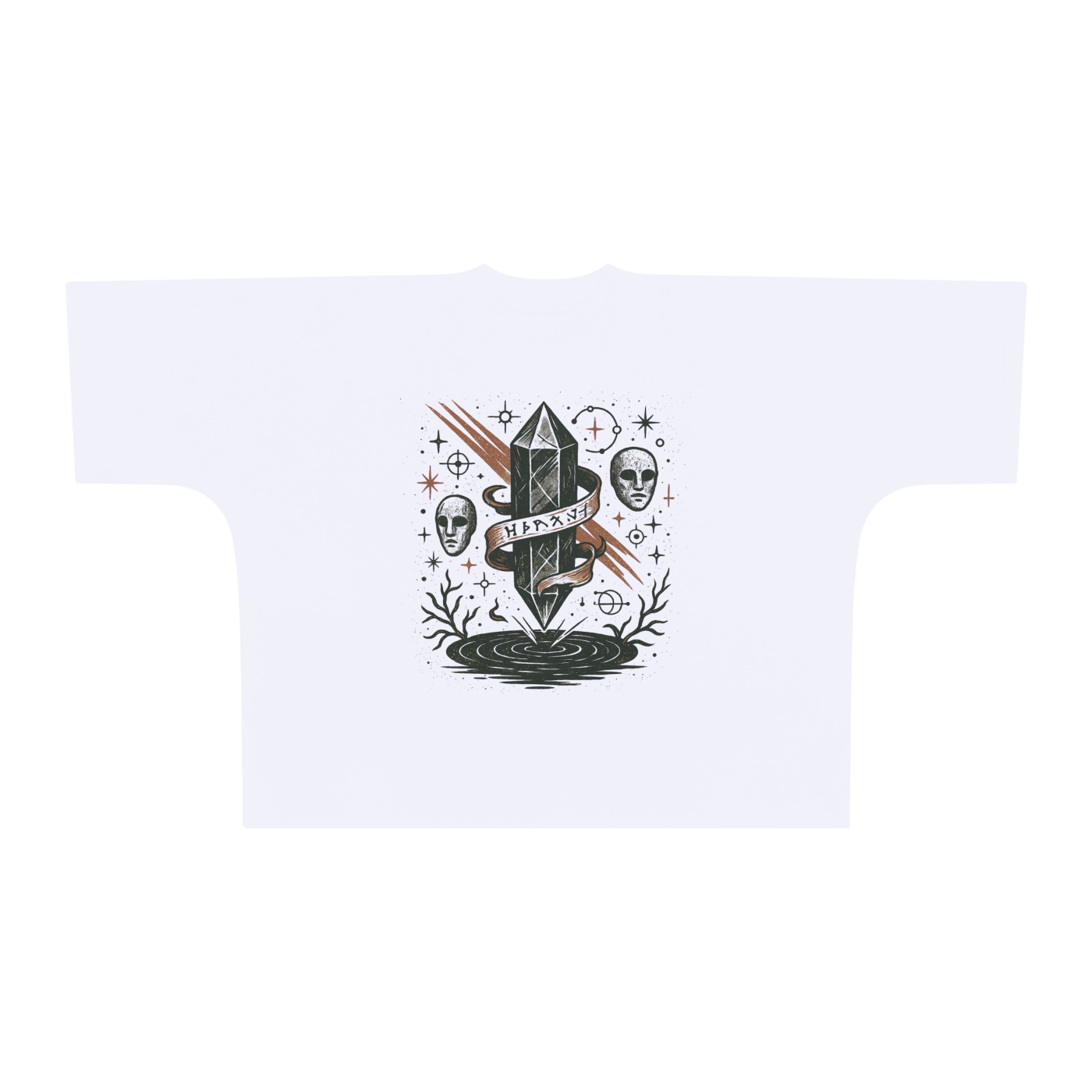 VANTA – Oversized Vintage Graphic T-Shirt | Washed Cotton Dark Streetwear