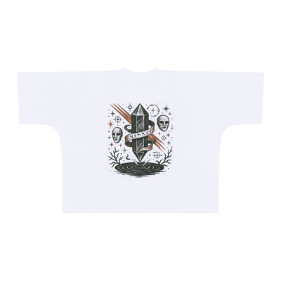 VANTA – Oversized Vintage Graphic T-Shirt | Washed Cotton Dark Streetwear