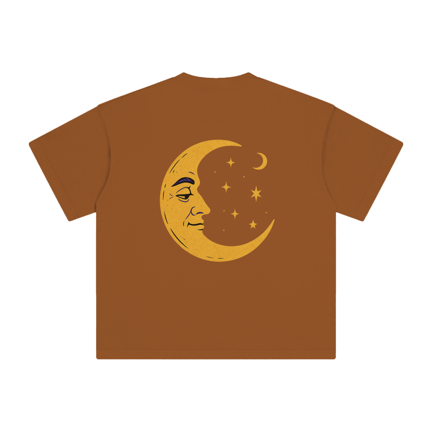  Illustrated wizard and serpent design printed on Mocha shirt