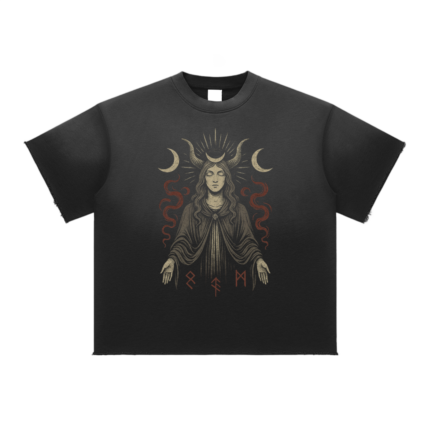 Veil – Thick Cotton Blend Graphic T-Shirt for Men | Handcrafted Oversized Streetwear