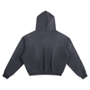 Wisdom Reaper Vintage Hoodie – Washed Black Cotton Streetwear Sweatshirt