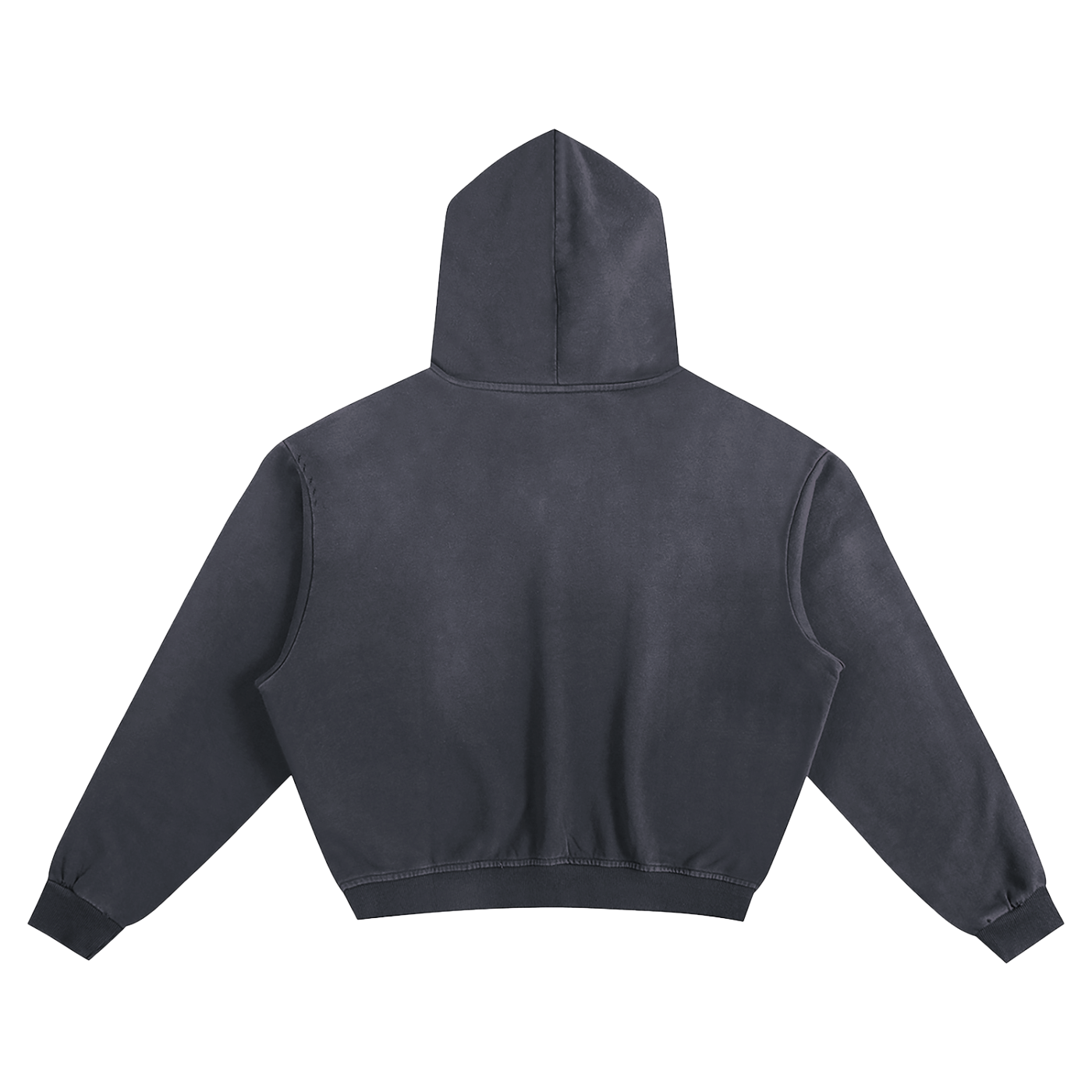 Wisdom Reaper Vintage Hoodie – Washed Black Cotton Streetwear Sweatshirt