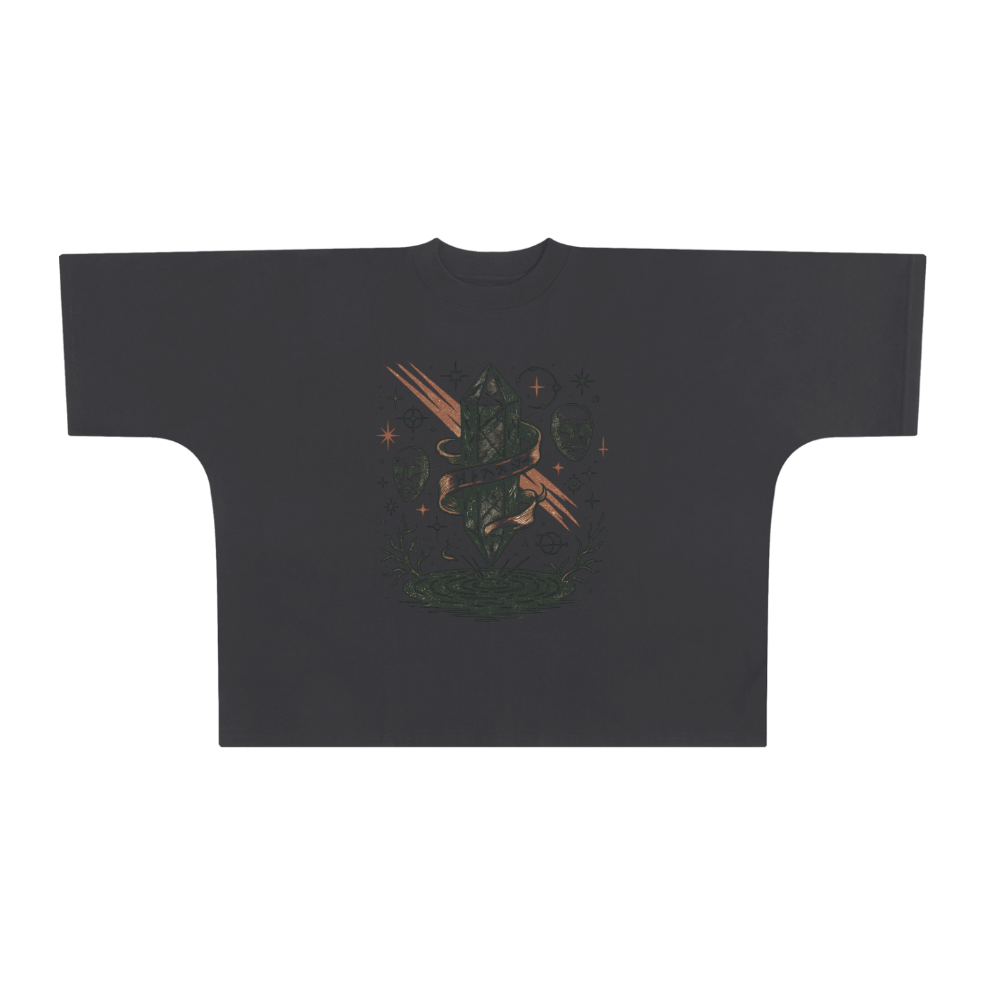 VANTA – Oversized Vintage Graphic T-Shirt | Washed Cotton Dark Streetwear