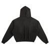 Wisdom Reaper Vintage Hoodie – Washed Black Cotton Streetwear Sweatshirt