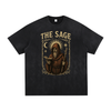 The Sage Vintage Washed Hand-Frayed T-Shirt