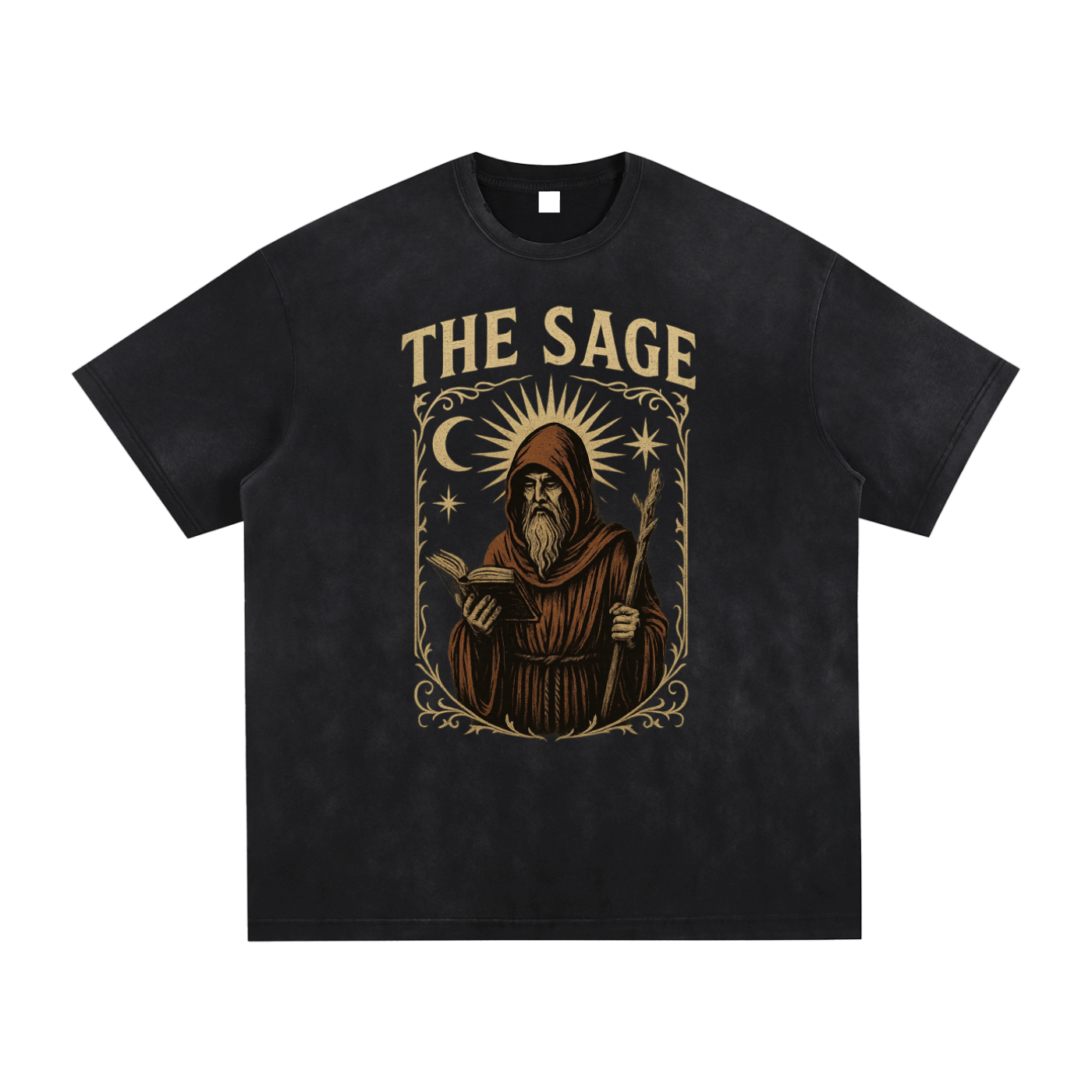 The Sage Vintage Washed Hand-Frayed T-Shirt