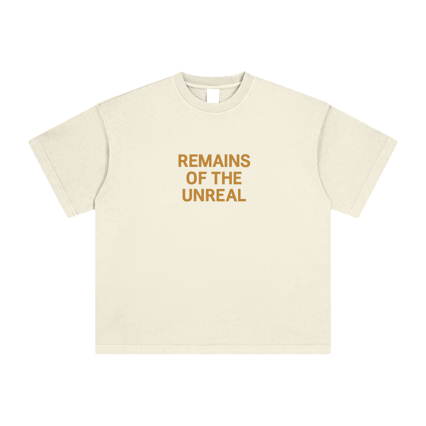 Front view of Cosmic Summoner graphic tee in Gray Apricot – soft washed cotton finish