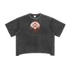 Voidcaller graphic tee with eye emblem and bold streetwear design, gray