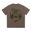 Back of limited edition Sorona® streetwear t-shirt design, brown