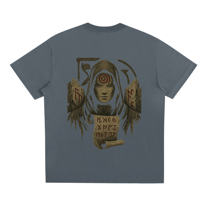 Back of limited edition Sorona® streetwear t-shirt design, dark gray