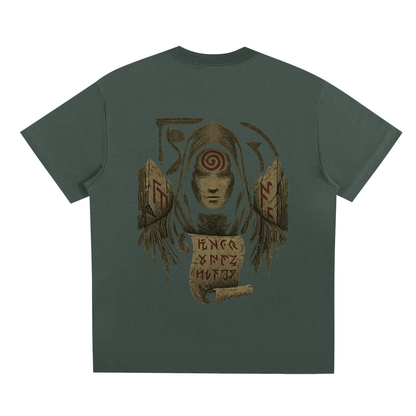 Back of limited edition Sorona® streetwear t-shirt design, green