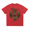 Back of limited edition Sorona® streetwear t-shirt design, red
