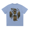 Back of limited edition Sorona® streetwear t-shirt design, sky blue