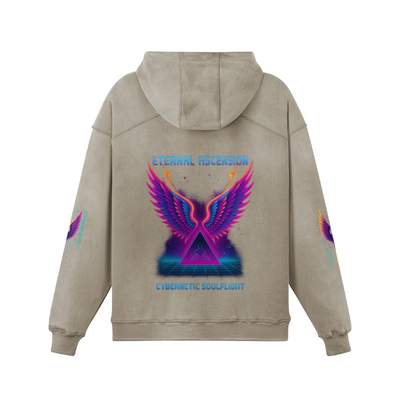 NeoSeraph Khaki 100% Cotton Oversize Hoodie